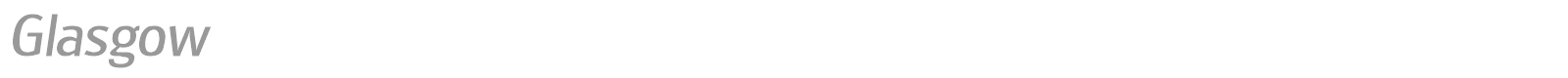 Glasgow font preview